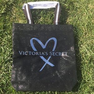 Victoria’s Secret black and silver sparkly bag